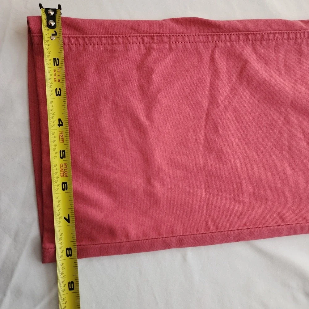 Peter Millar‎ Pima Cotton Dress Pants Cape Red Flat Front Size 38